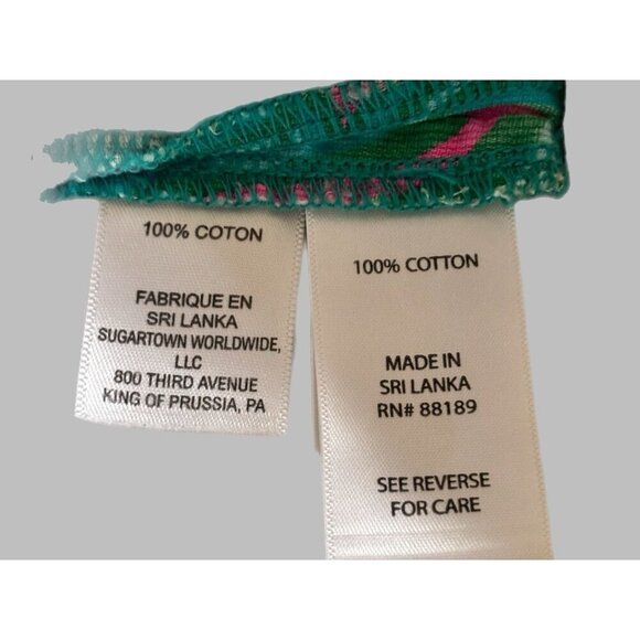 Lilly Pulitzer 4 Callahan Shorts Green Pink Blue Big Leaf Hidden Leopard Summer - Picture 3 of 5